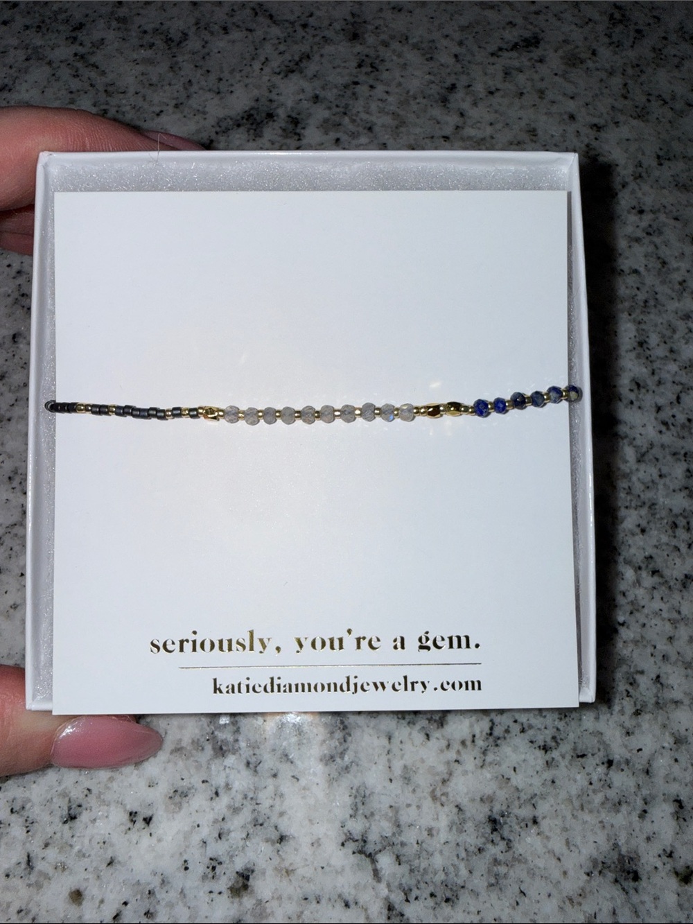 Katie Diamond Jewelry Delicate Multicolor Beaded Bracelet